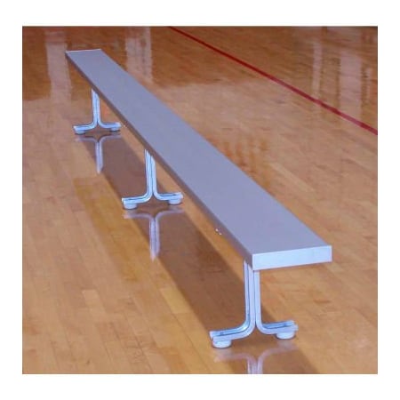 Gt Grandstands By Ultraplay 21' Aluminum Park Bench Without Back, Portable and/or Surface Mount BE-DE02100